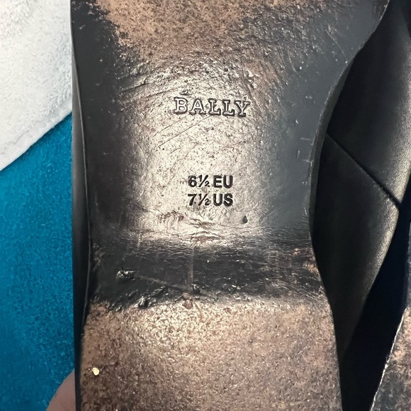 BALLY Baser Black Leather Men's Loafers
Shoes 71/2 7.5 - Picture 6 of 9